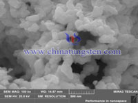 cesium tungsten bronze SEM